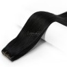 Biadesive invisibili - 20 fasce da 4 cm, double drawn, 100% capelli veri - 1
