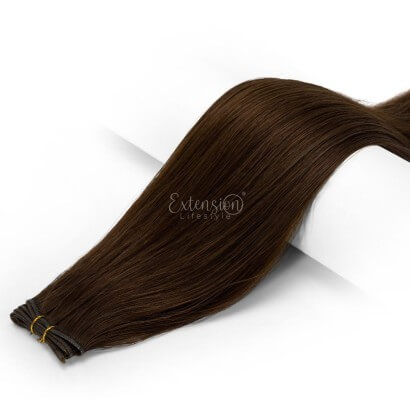 Tessitura ultra sottile - larga 80 cm da 50 g, double drawn, 100% capelli veri - 4