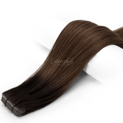 Biadesive invisibili - 20 fasce da 4 cm, double drawn, 100% capelli veri - 14