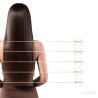 Biadesive invisibili 20 fasce da 4 cm double drawn 100% capelli veri