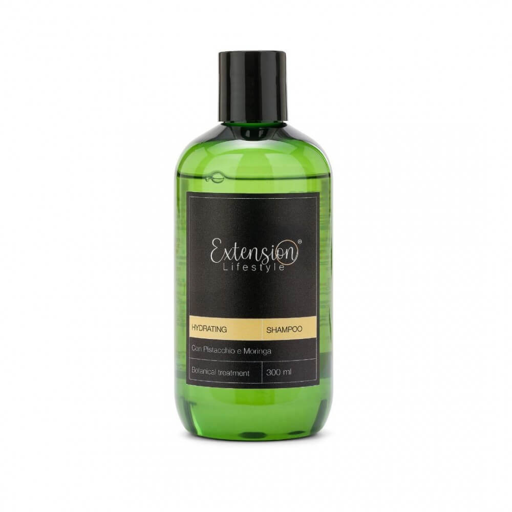 Shampoo idratante capelli ed extension al pistacchio e moringa