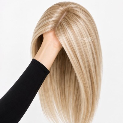 Topper professionali–double drawn, 100% capelli veri