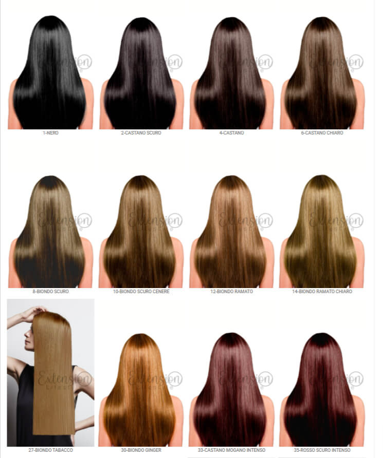 extension in capelli veri palette